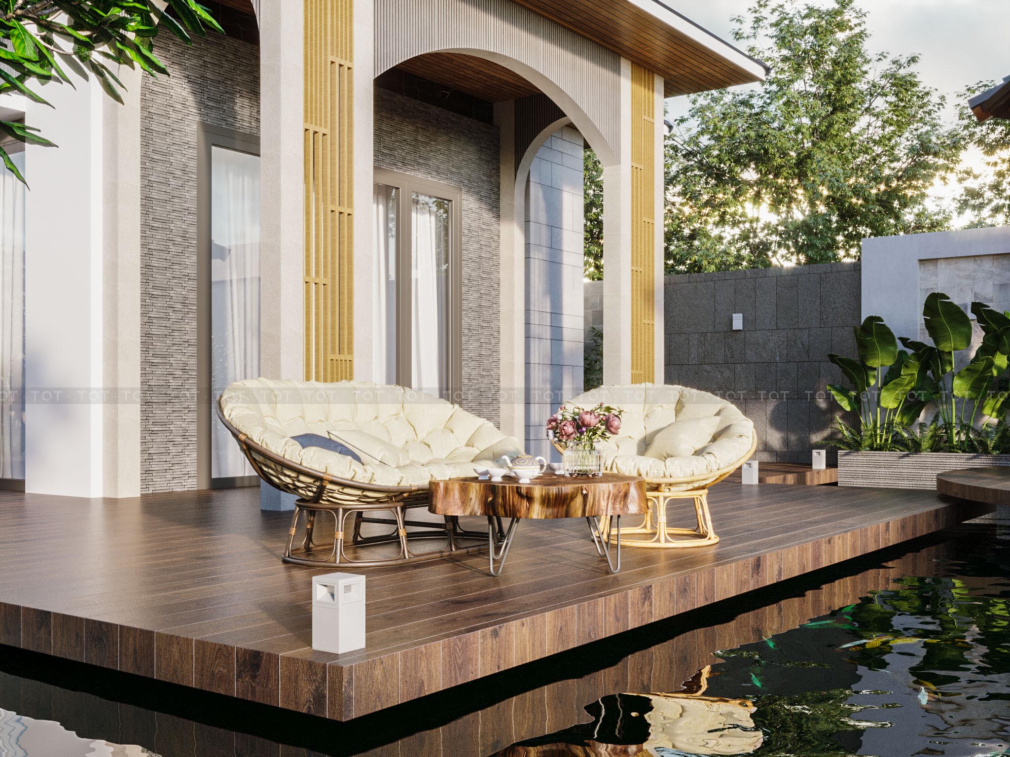 Kiến trúc TQT chuyên thiết kế kiến trúc nội thất và xây nhà trọn gói cho các công trình nhà phố, biệt thự