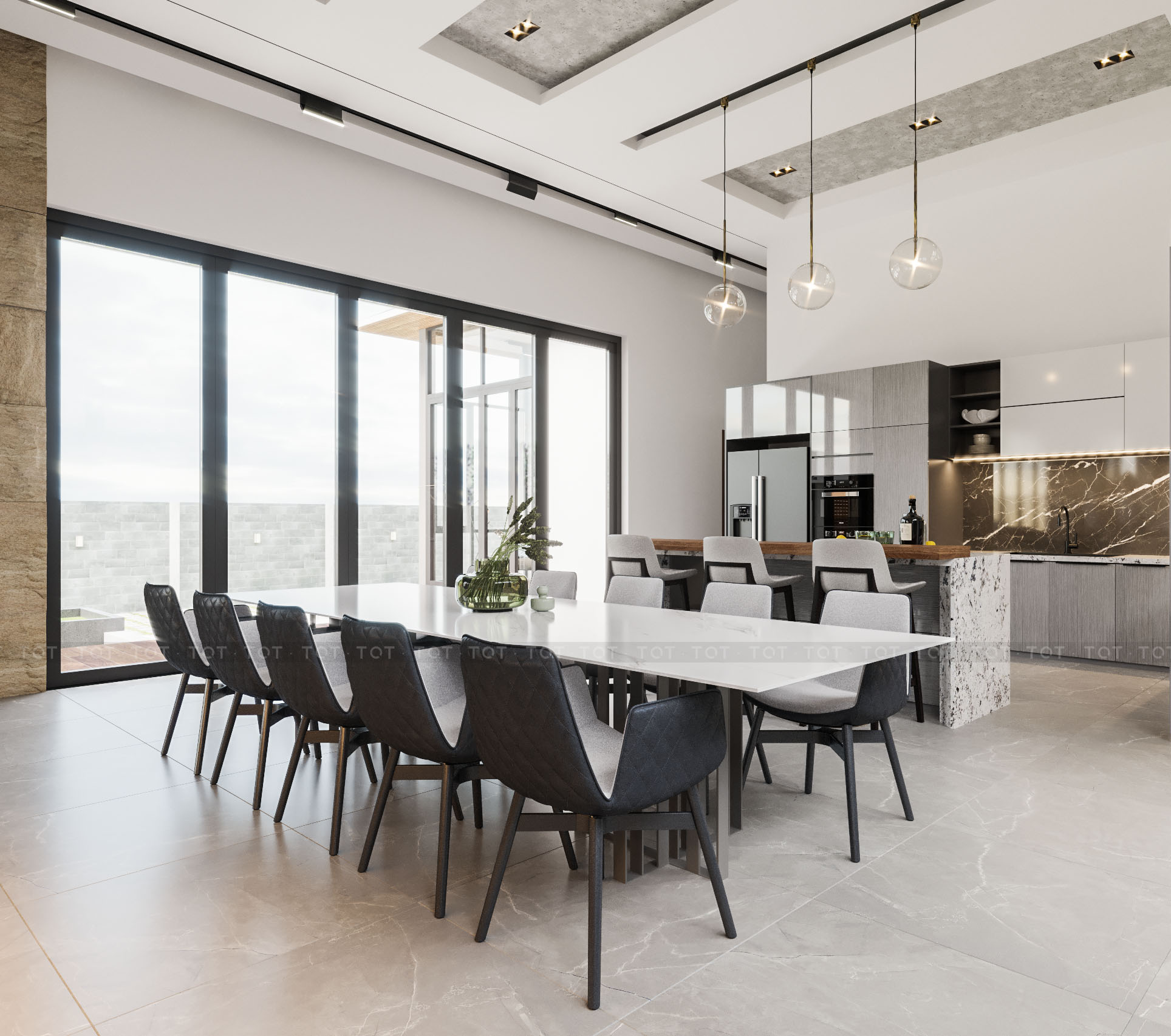 Kiến trúc TQT chuyên thiết kế kiến trúc nội thất và xây nhà trọn gói cho các công trình nhà phố, biệt thự