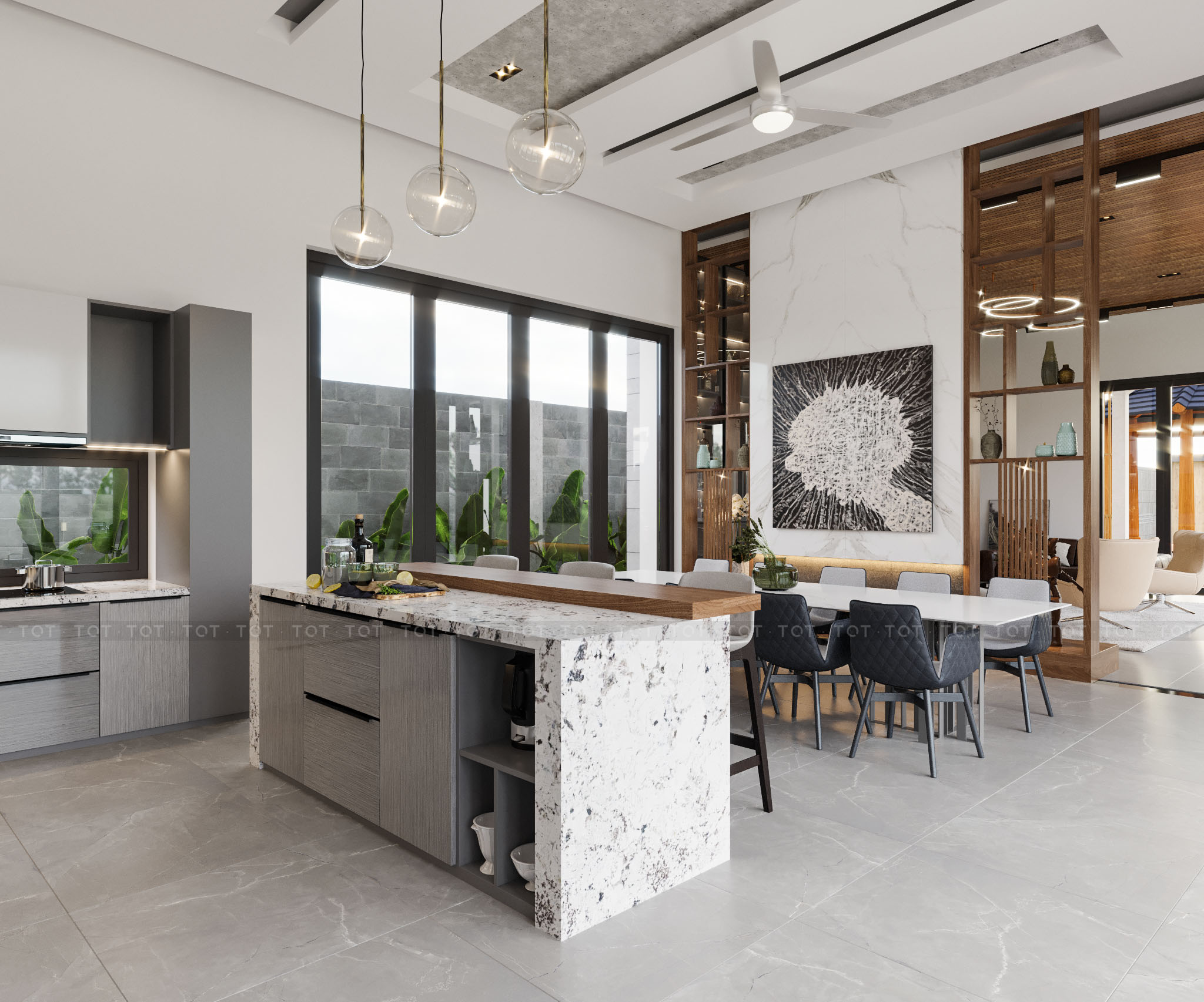 Kiến trúc TQT chuyên thiết kế kiến trúc nội thất và xây nhà trọn gói cho các công trình nhà phố, biệt thự