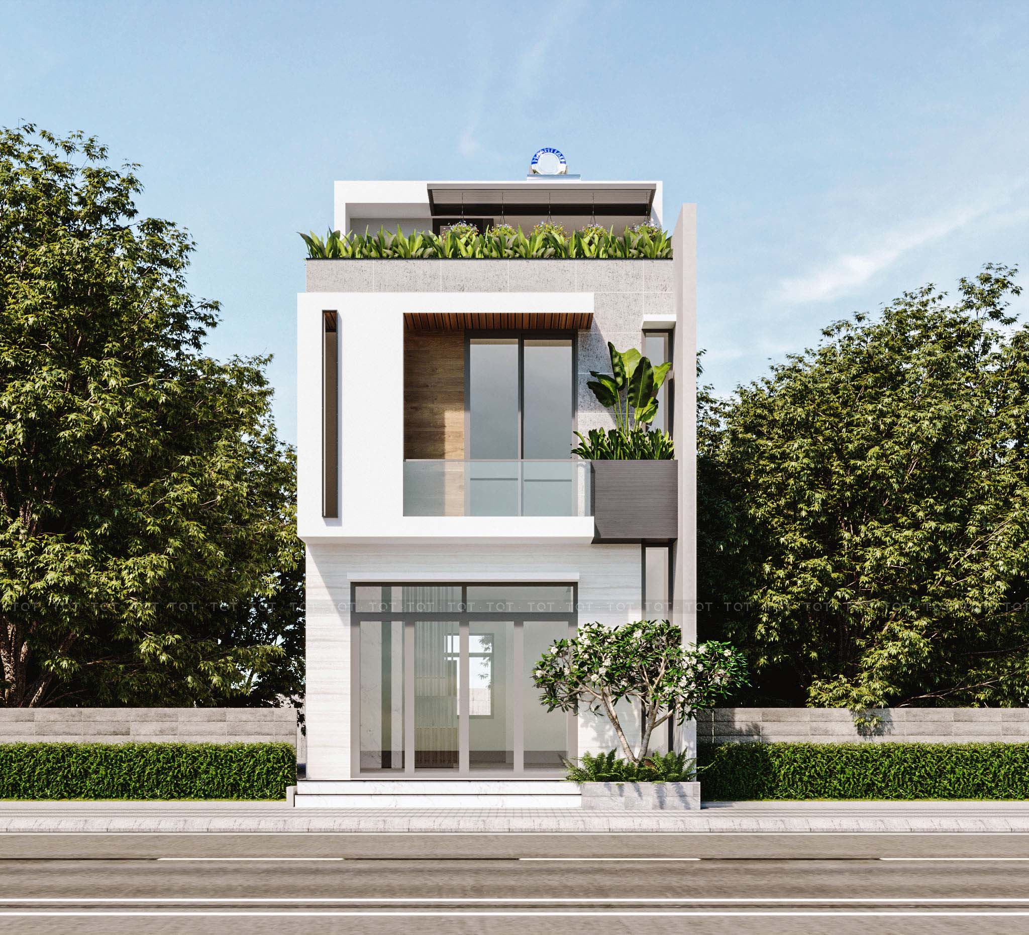 Kiến trúc TQT chuyên thiết kế kiến trúc nội thất và xây nhà trọn gói cho các công trình nhà phố, biệt thự