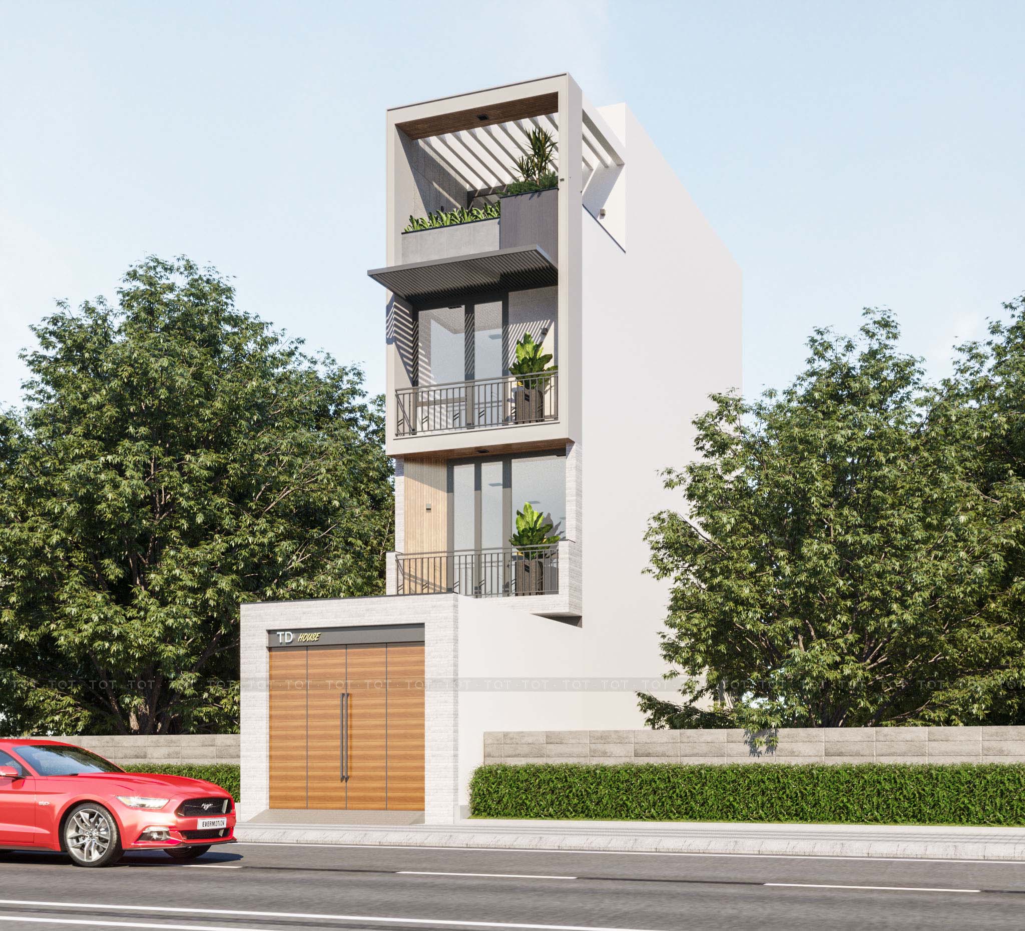Kiến trúc TQT chuyên thiết kế kiến trúc nội thất và xây nhà trọn gói cho các công trình nhà phố, biệt thự