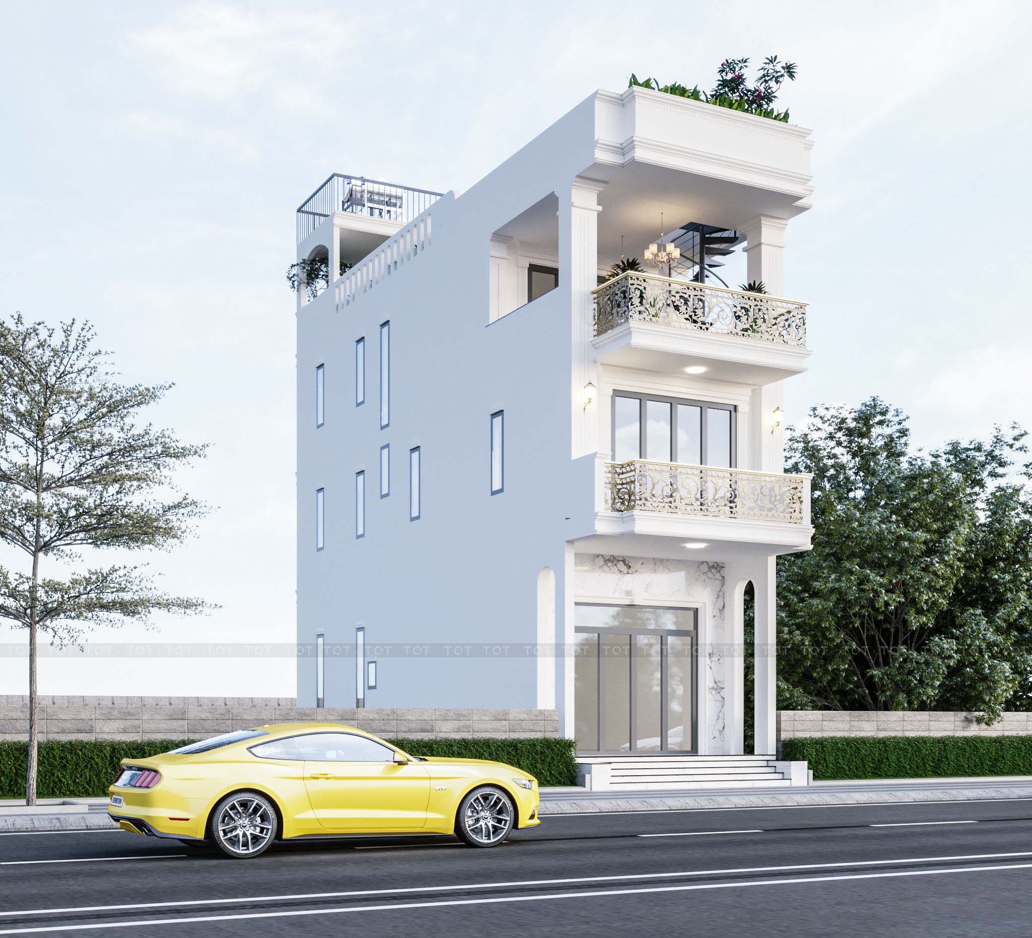 Kiến trúc TQT chuyên thiết kế kiến trúc nội thất và xây nhà trọn gói cho các công trình nhà phố, biệt thự
