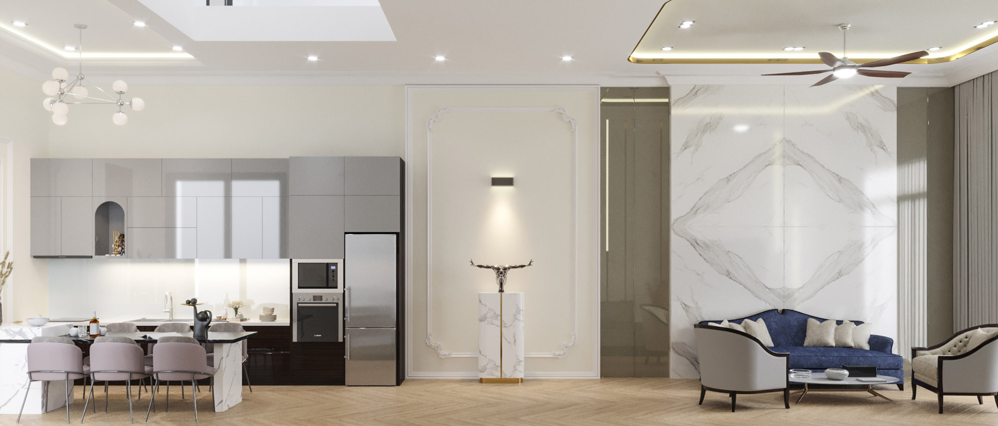 Kiến trúc TQT chuyên thiết kế kiến trúc nội thất và xây nhà trọn gói cho các công trình nhà phố, biệt thự