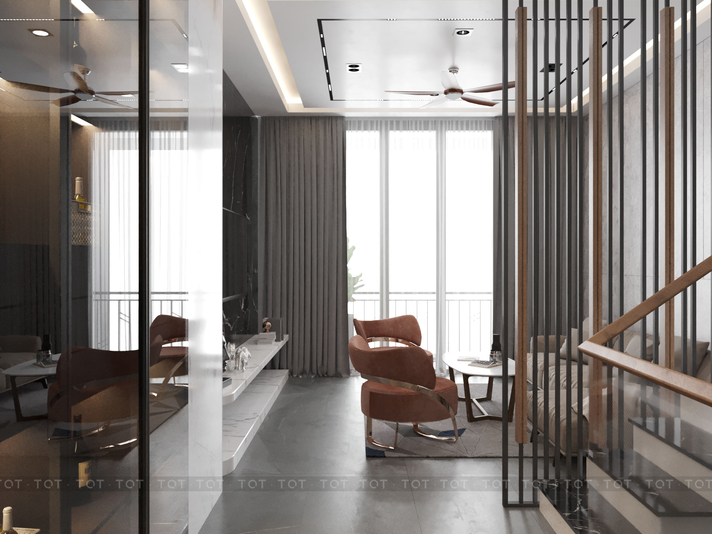 Kiến trúc TQT chuyên thiết kế kiến trúc nội thất và xây nhà trọn gói cho các công trình nhà phố, biệt thự
