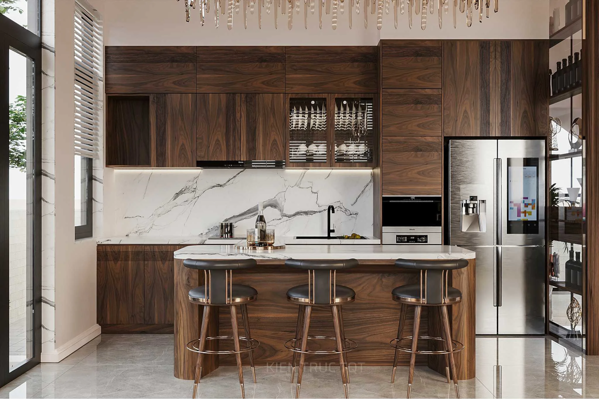Kiến trúc TQT chuyên thiết kế kiến trúc nội thất và xây nhà trọn gói cho các công trình nhà phố, biệt thự