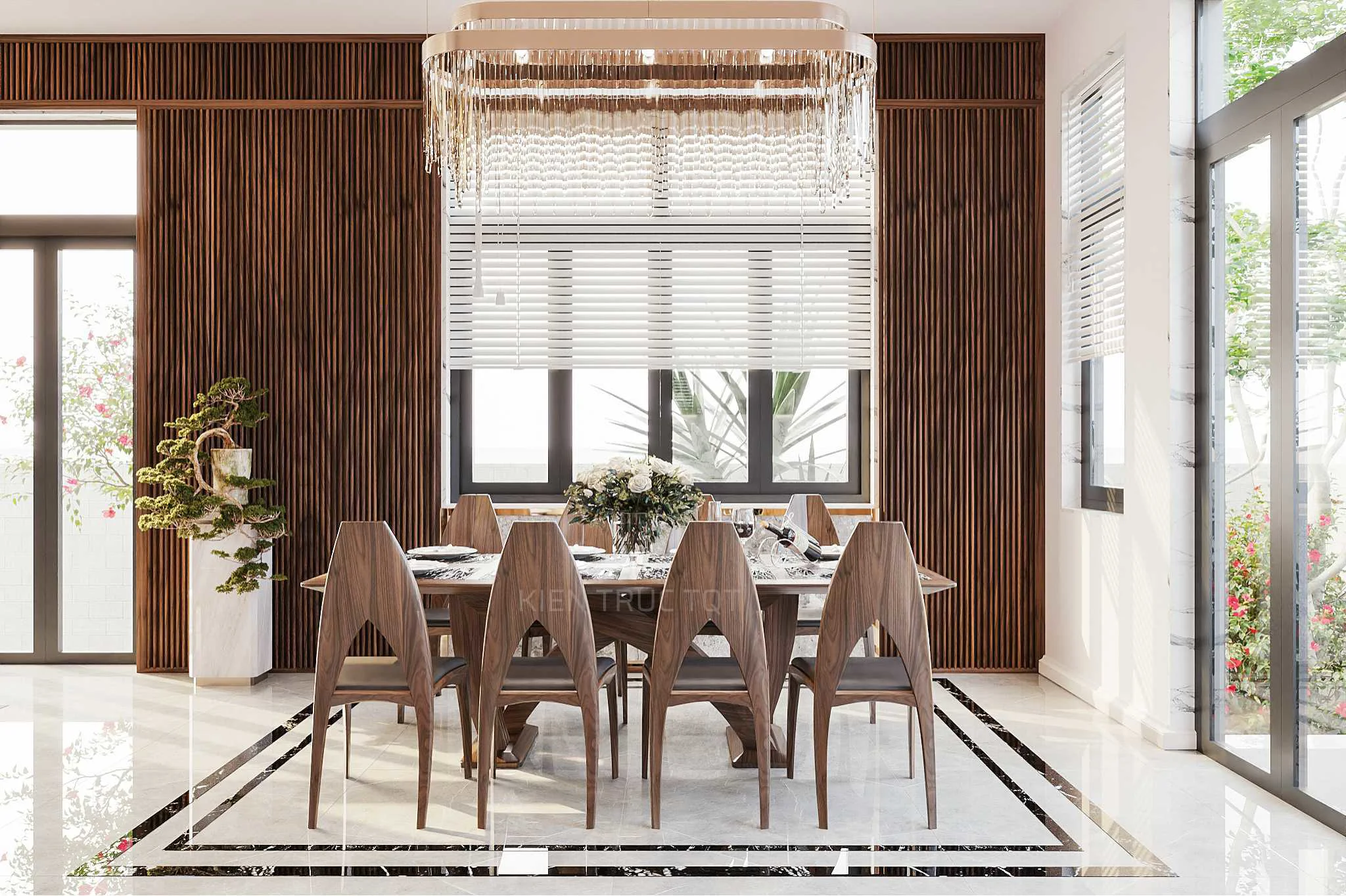 Kiến trúc TQT chuyên thiết kế kiến trúc nội thất và xây nhà trọn gói cho các công trình nhà phố, biệt thự
