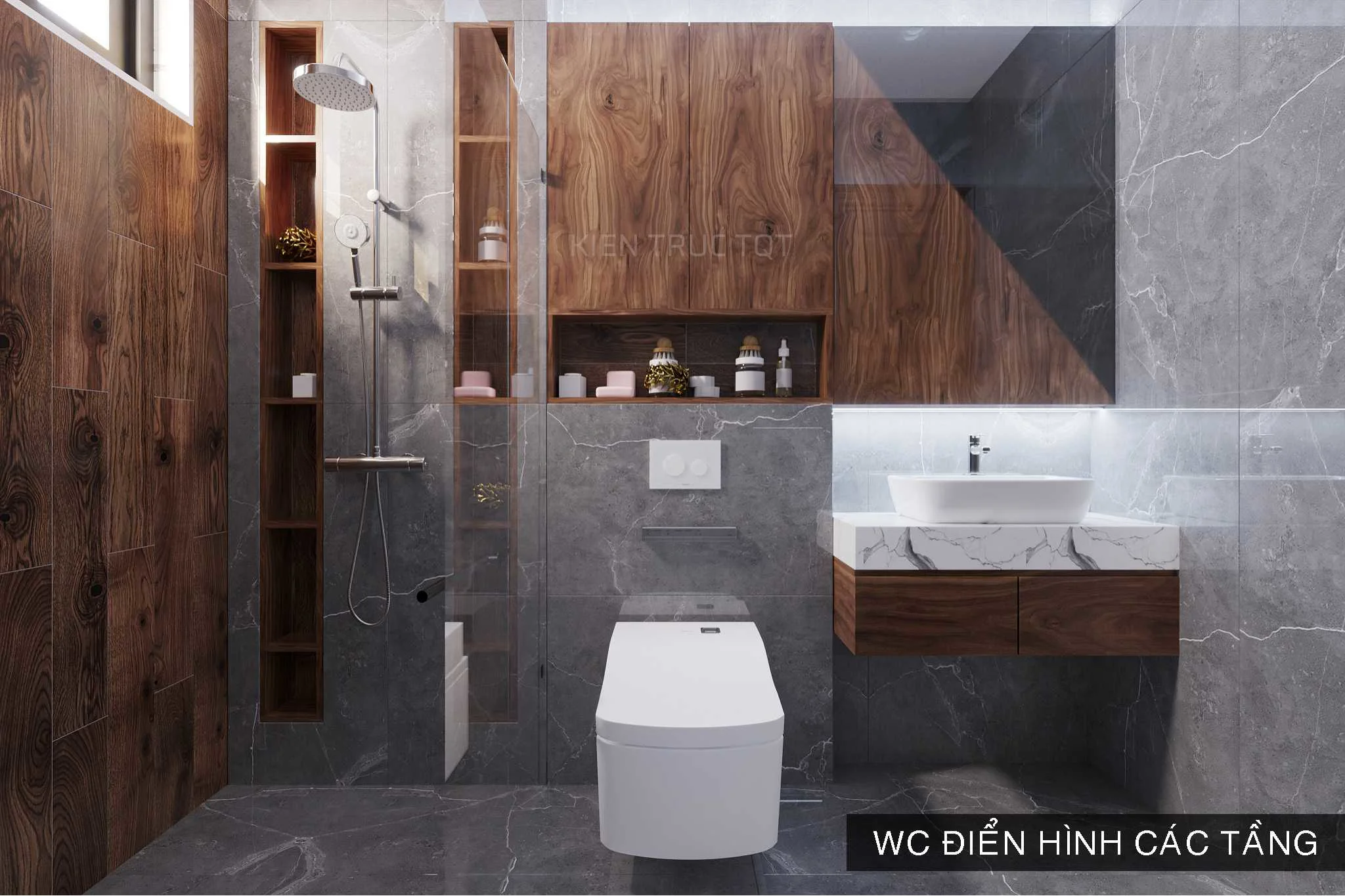 Kiến trúc TQT chuyên thiết kế kiến trúc nội thất và xây nhà trọn gói cho các công trình nhà phố, biệt thự