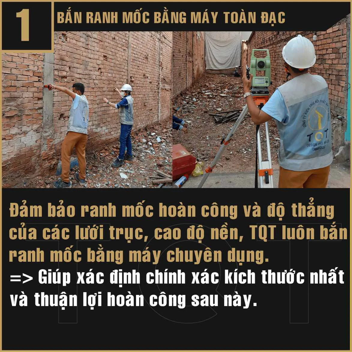 Kiến trúc TQT chuyên thiết kế kiến trúc nội thất và xây nhà trọn gói cho các công trình nhà phố, biệt thự